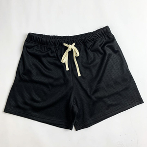 Shorts de sport pour hommes personnalisés en maille, couleur unie, avec cordon de serrage, style décontracté, séchage rapide - Product Image 5