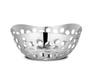 ตะกร้าเก็บขนมปังและผลไม้ทำจากสแตนเลสอเนกประสงค์ตระกร้าเก็บเกี่ยวเครื่องเงินสำหรับผลผลิตสด - Product Image 6