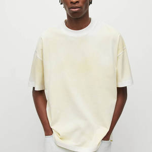 เสื้อยืดผ้าฝ้ายเฮฟวี่เวทของผู้ชายทรงโอเวอร์ไซส์เข้ารูปแห้งเร็วแบบธรรมดาออกแบบได้ตามต้องการ - Product Image 4