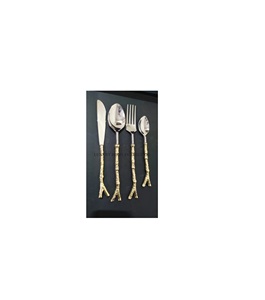 Ensemble de couverts en métal haut de gamme pour les occasions de repas formels avec poignées ergonomiques en acier inoxydable de haute qualité - Product Image 1