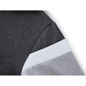 Sweat à capuche élégant noir et gris avec un design unique pour le confort et la polyvalence, parfait pour la mode Streetwear - Product Image 4