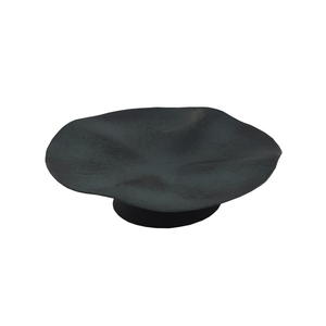 Soporte redondo de pastel de Metal de hierro de Color negro con Base Hexagonal plegable martillada Color EPL de latón para decoración de boda - Product Image 1