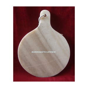 Tabla de cortar de mármol blanco hecha a mano con diseño creativo y decoración de cocina para cortar verduras y usos multipropósito. - Product Image 1