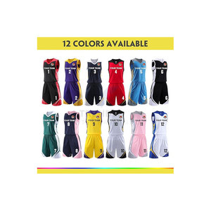 Maillot de basket-ball personnalisé pour adultes, garçons, hommes, uniforme personnalisé, équipe sportive, entraînement, vêtements de jeu, antibactérien, 100% polyester, personnalisé - Product Image 6