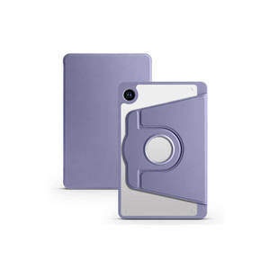 Étui support rotatif à 360° gris lavande pour Samsung Galaxy Tab A9 avec emplacement pour stylet et fonction veille/réveil automatique - Product Image 1