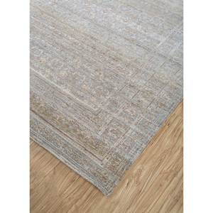 Tapis en laine afghane noué à la main Viscaya Blue, 10 mm d'épaisseur, motif médaillon abstrait rectangulaire pour la maison, le couloir, le salon - ENM-8008 (Cs-03) - Product Image 2