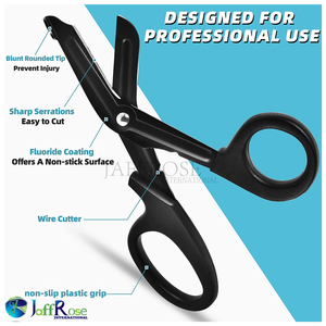 Tijeras médicas para lesiones, tijeras de vendaje para enfermeras, antiadherentes recubiertas de fluoruro, de acero inoxidable, PARA ENFERMERÍA - Product Image 4