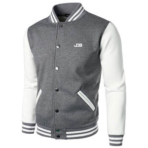 Chaqueta Letterman para Hombre de Talla Grande al por Mayor, Logotipo Frontal, Secado Rápido, Transpirable, para Uso en Exteriores en Invierno, Cuello Alto, Personalizable - Product Image 2