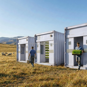 Commercial Hydroponic Fodder Container for <b>Barley</b> Grass Livestock Feed Growing in USA and Australia - Product Image 2