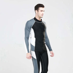Camiseta de Compresión para Hombre, Protección UV, Estampado Digital, Spandex/Nylon, Secado Rápido, Manga Larga, para Surf, MMA, Natación, Novedad 2024 - Product Image 3