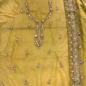 Designer moderne non cousu brodé à la main belle tenue de fête costumes indien mode avant style traditionnel - Product Image 1