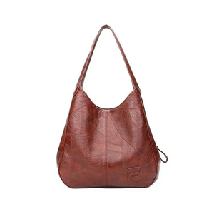 Bolso de mano de estilo europeo y americano para mujer, bolso de hombro Retro de Color sólido a la moda para mujer - Product Image 3