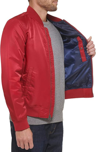 Blouson aviateur d'hiver de haute qualité pour hommes avec col montant Nouveau design à la mode au meilleur prix Veste en tissu pour hommes - Product Image 6