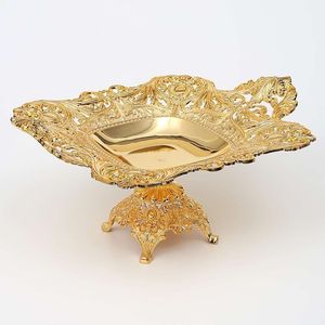 Cuenco decorativo de metal para chocolate para centro de mesa de fiesta de boda con diseño único hecho a mano elegante pulido dorado - Product Image 1