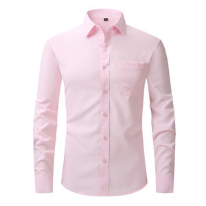 Breathable <b>Men's</b> Dress <b>Shirts</b> For OEM Wholesale Custom Made Hot Selling Comfortable High Quality Dress <b>Shirts</b> - Product Image 2