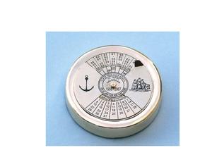 Style vintage calendrier en laiton antique porte-clés porte-clés porte-clés en laiton élégant pour cadeau porte-clés brillant calendrier de poche - Product Image 5