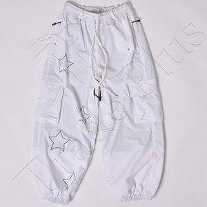 กางเกงกันหิมะลายดาวสีขาวสุดอินเทรนด์กันน้ำมีชั้นนอกและชายเสื้อแบบยืดหยุ่น - Product Image 1