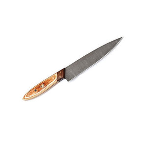 Couteau de chef de cuisine professionnel en acier à haute teneur en carbone, lame faite à la main avec manche en bois, service personnalisé OEM ODM - Product Image 2