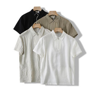 Polo de manga corta para hombre, ropa informal de algodón, Top ajustado a la moda, traje cómodo para verano, ropa de calle - Product Image 1