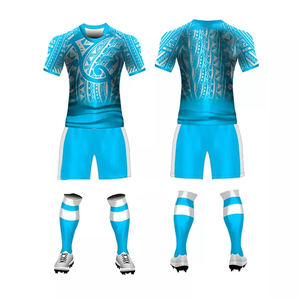 Uniforme de Rugby Personalizado de Manga Corta con Estampado, Ropa Deportiva Transpirable de Alta Calidad 100% Poliéster que Absorbe la Humedad - Product Image 3