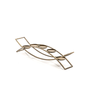 Porte-bougie unique, objet décoratif pour la maison, décoration festive pour hôtel, restaurant, mariage, décoration de table, fabriqué en Inde. - Product Image 1