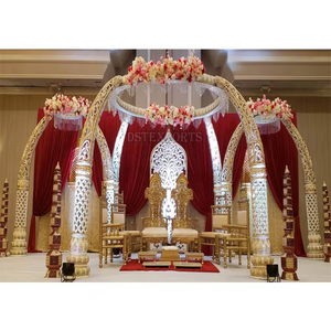 Majestuoso matrimonio del sur de la India Mandap EE. UU. Personalizar colmillo de elefante Pilar de fibra duradera Diseñador Mandapam Australia Precio de venta Reino Unido - Product Image 5