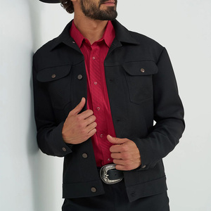 Ventes en gros de vestes pour hommes, vêtements d'extérieur classiques en laine chaude avec fermeture éclair intégrale et boutons, style formel et décontracté - Product Image 1