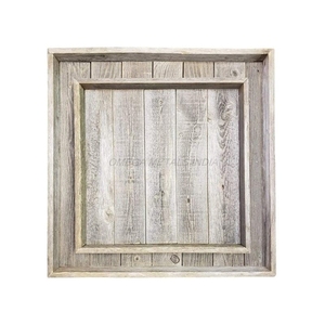 Ensemble de plateaux en bois d'excellente qualité de couleur marron chaud avec forme rectangulaire et design unique idéal pour un usage quotidien - Product Image 3