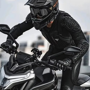 เสื้อแจ็คเก็ตมอเตอร์ไซค์เกราะป้องกันได้มาตรฐาน CE, เสื้อแจ็คเก็ตมอเตอร์ไซค์สำหรับแข่งรถมืออาชีพพร้อมแผ่นเกราะป้องกันไหล่ ข้อศอก และหลัง - Product Image 5