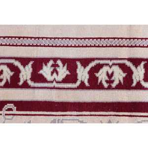 Alfombra Vintage, Alfombra Turca de 4x5.9 pies, Alfombra Oriental de Lana Blanca y Roja - Product Image 5