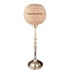 ไฟประดับลูกปัดคริสตัลหรูหราสำหรับงานแต่งงานที่วางเทียนไว้ตรงกลางถ้วยแก้วอุปกรณ์สำหรับงานเทศกาลและงานเลี้ยง - Product Image 2