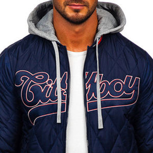 Vestes de baseball en flanelle à carreaux pour hommes - Product Image 2