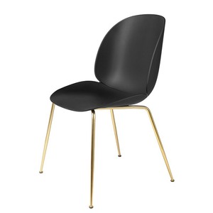 Stackable Minimalist Plastic <b>Dining</b> <b>Chair</b> with Gold-Plated Iron Legs for Living Rooms Restaurants Home Office (BFG038) - Product Image 2