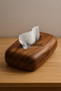 กล่องใส่กระดาษทิชชูไม้ลายดอกไม้คลาสสิก สไตล์หรูหราทันสมัย สำหรับตกแต่งโต๊ะในห้องนอนหรือสำนักงาน จาก Tradebyd - Product Image 6