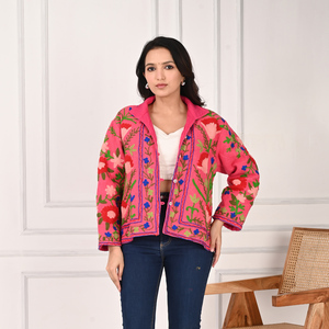 Ropa de invierno Chaqueta bordada Suzani de estilo bohemio para damas Venta caliente TNT Suzani Jacket - Product Image 1