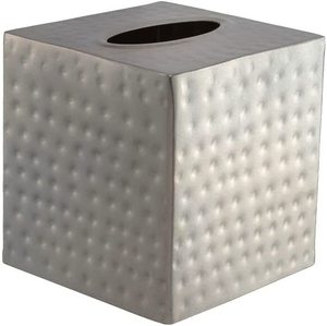Boîte à mouchoirs en métal cubique en acier inoxydable avec fonction de suspension pour usage décoratif de table d'hôtel et de restaurant à la maison - Product Image 6