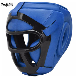 New Boxing Helmet Leather Karate Muay Thai Sanda <b>Training</b> Adults Kids Arts Helmet <b>Head</b> Guard Taekwondo Karate Boxing Helmets - Product Image 1