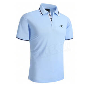 Camiseta de manga corta con cuello vuelto para hombre hecha a medida más vendida, mezcla digital ecológica de poliéster/algodón de secado rápido - Product Image 3