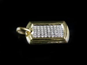 Pendentif diamant Moissanite plaqué or jaune en argent Sterling S925 glacé Hip Hop bijoux cadeau pour hommes femmes vêtements de mariage - Product Image 2