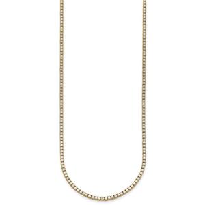 Bijoux personnalisés de qualité supérieure 14k or blanc/jaune/rose 4mm diamant Moissanite rond chaîne tennis fantaisie - Product Image 6
