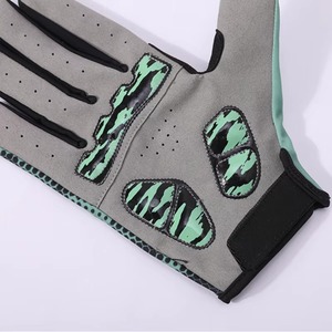 Guantes de Ciclismo de dedo completo de verano personalizados guantes de cuero Motocross hombres mujeres Retro Biker ciclismo motociclista protección piel de cabra - Product Image 2