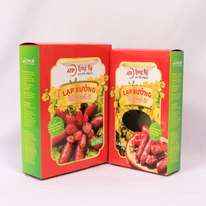 Fournisseur du Vietnam Boîte à saucisses en papier de qualité alimentaire personnalisée avec laminage brillant et impression de logo pour la vente au détail et l'exportation - Product Image 4