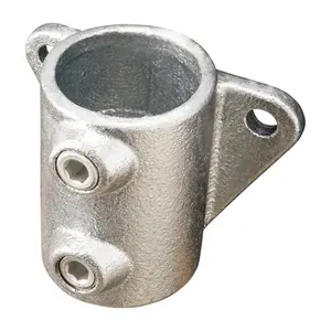 Good Mechanical Strength 1-2 Inch Various Dimensions Galvanized Cast Iron Structural Pipe Fitting Handrail Pipe Clamps