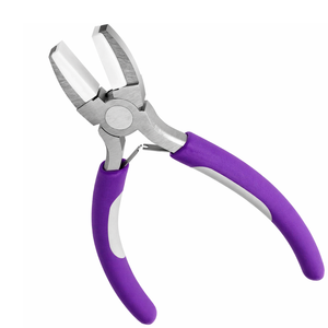 Pince à bec plat en nylon pour la fabrication de bijoux, outil anti-rayures, pince à bec souple pour l'enroulement de fil, poignée violette - Product Image 1
