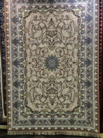 Tapis turc Adiva de style oriental, tissé à la machine, en polyester à motifs géométriques, à poils longs, résistant aux taches, de la série Nostalgia