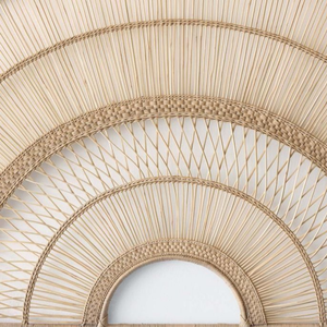 Vietnam venta al por mayor bohemio Seagrass pared colgante decoración hermosa Granja Boho Seagrass cesta acento para el hogar pared única - Product Image 6