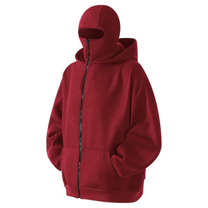 Sudadera con Capucha de Esquí Térmica y Cortavientos de Lujo al por Mayor de Alta Calidad con Cremallera, Logotipo Personalizado, Bolsillo Frontal Grande, de Poliéster Blanco - Product Image 1