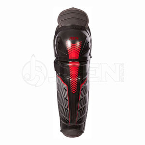 Espinillera de hockey sobre hielo de protección completa de entrenamiento de PU genuino con diseño personalizado y logotipo Servicios OEM Espinillera de hockey sobre hielo - Product Image 4