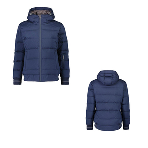 Vente en gros de veste bouffante personnalisée High Street à manches longues pour hommes, col montant, derniers modèles en toile unie, bouffante vierge d'hiver pour - Product Image 4