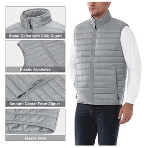 Offre Spéciale hommes léger compressible isolé bouffant gilet vêtements d'extérieur chaud grande taille sans manches personnalisé bouffant golf course gilet - Product Image 1